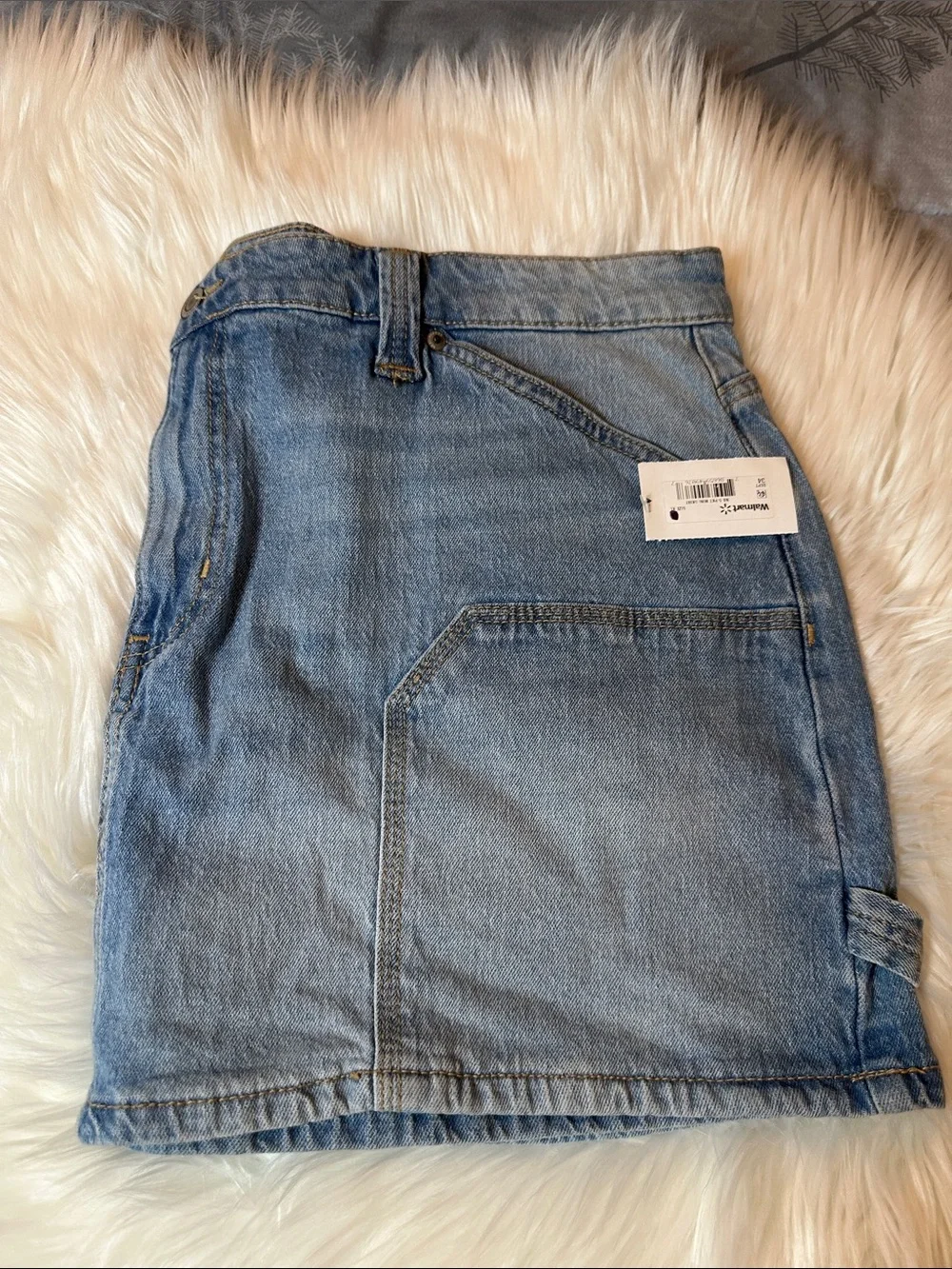 NWT No Boundaries Light Wash Denim Mini Skirt - Light Blue Sz XL 16-18 π¦ - Picture 7 of 10